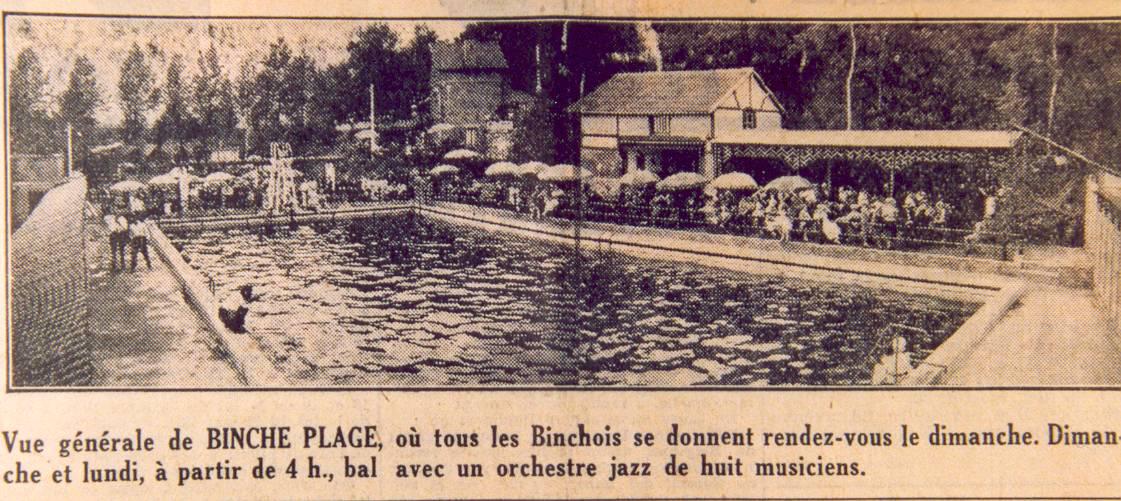 Photo de la piscine datant de 1935 environ